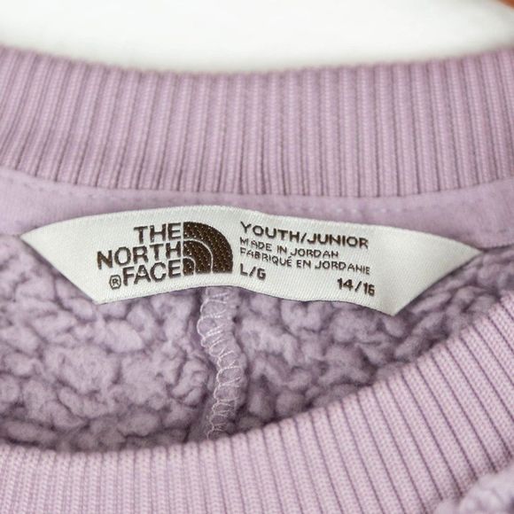 The North Face Campshire Fleece Shirt Purple Lavender Youth Size Large 14 - Picture 6 of 7